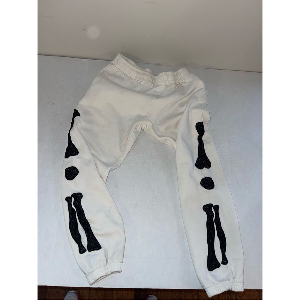 MNML Heavyweight Drawstring Sweatpants Joggers Skeleton Off White Men's XLarge